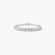 Anillo de oro blanco 18K diamante natural 0.25 ct. STARS
