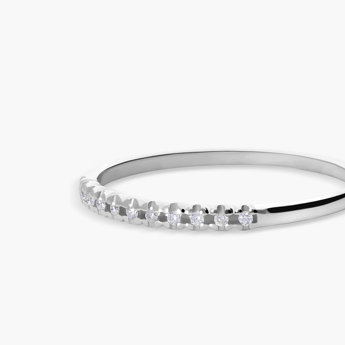 Anillo diamante natural 0.08 ct. oro 18 quilates