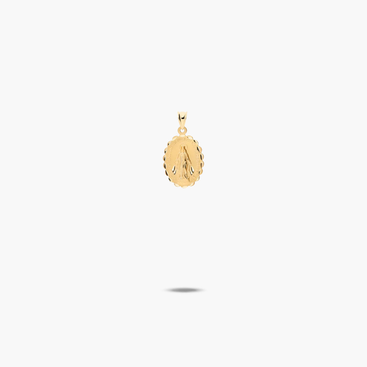 Medalla Virgen La Milagrosa de oro 18K 16 mm