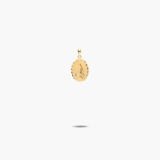Medalla Virgen La Milagrosa de oro 18K 16 mm