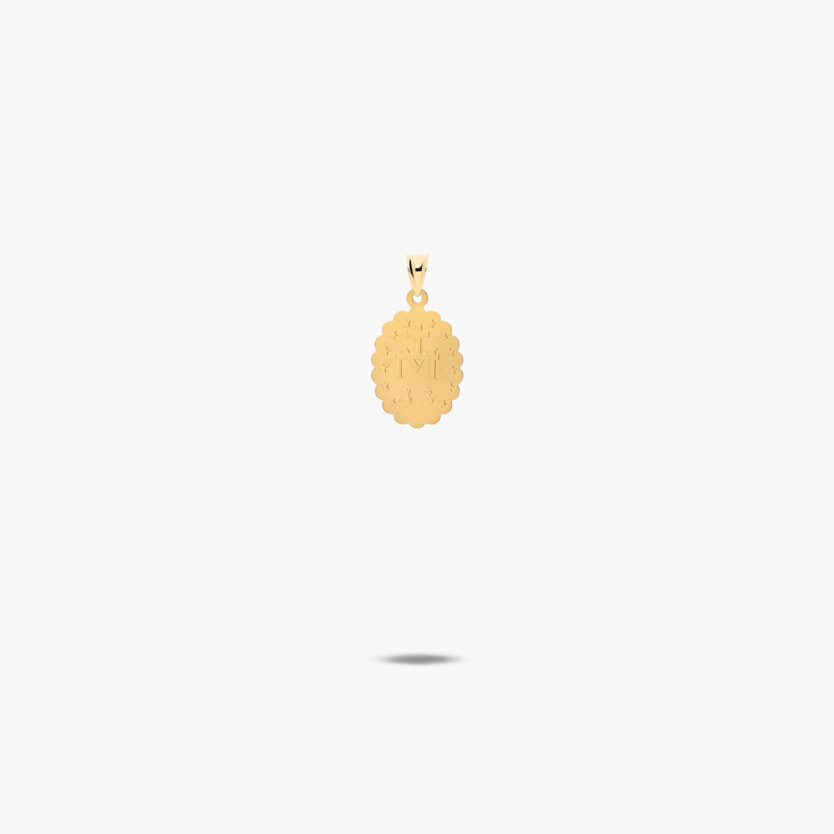 Medalla Virgen La Milagrosa de oro 18K 16 mm