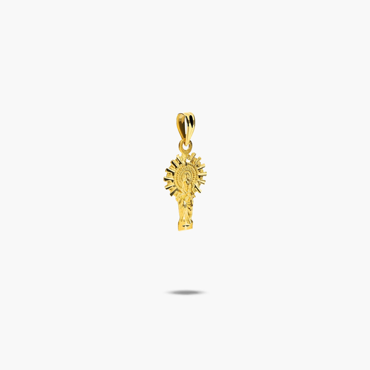 Medalla Virgen del Pilar de oro 18K 17 mm