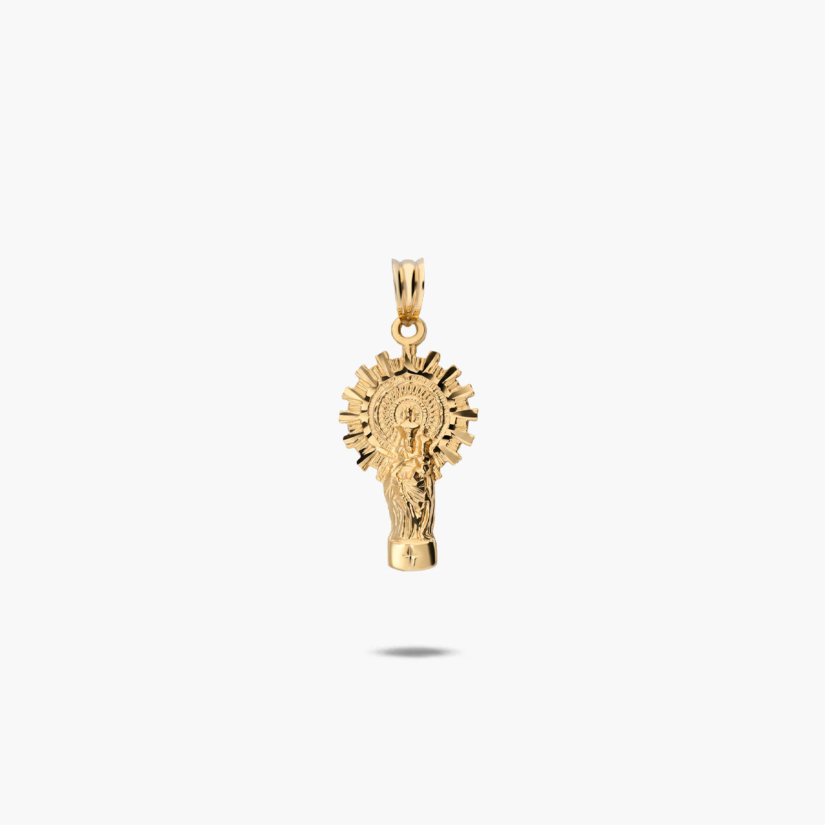 Medalla Virgen del Pilar de oro 18K 24 mm