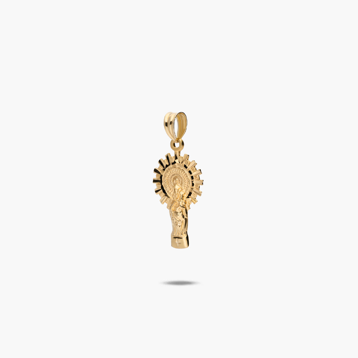 Medalla Virgen del Pilar de oro 18K 24 mm