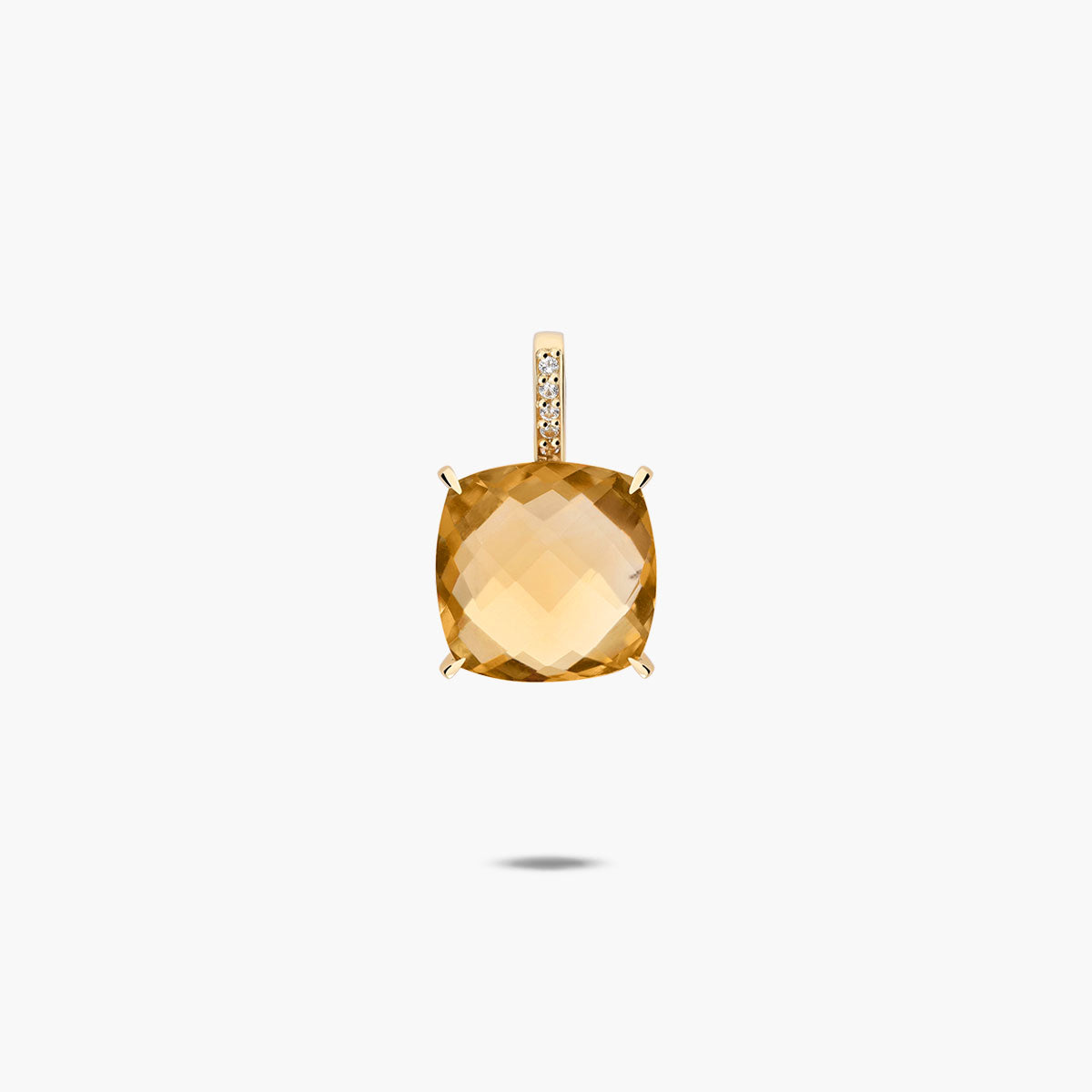 Colgante de oro 18K citrino y topacio 19 mm COURT