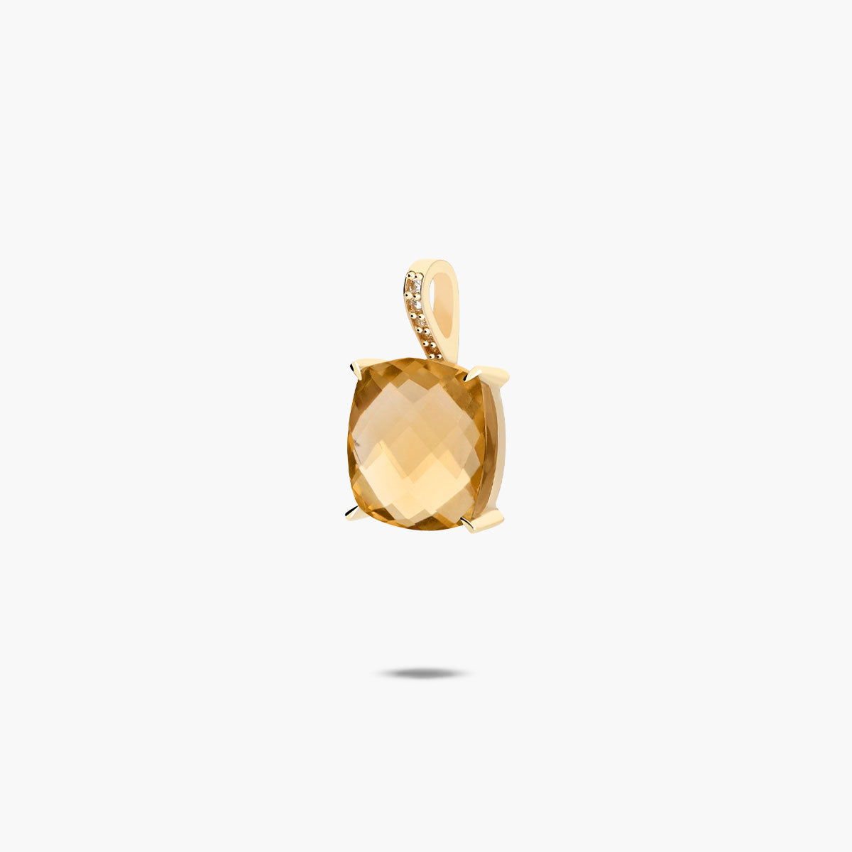 Colgante de oro 18K citrino y topacio 19 mm COURT