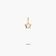 Colgante estrella de oro 18K nácar 6 mm