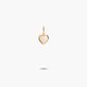 Colgante corazón de oro 18K nácar 6 mm