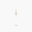 Cruz de oro 18K circonitas talla marquesa