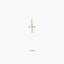 Cruz de oro 18K circonitas talla lágrima