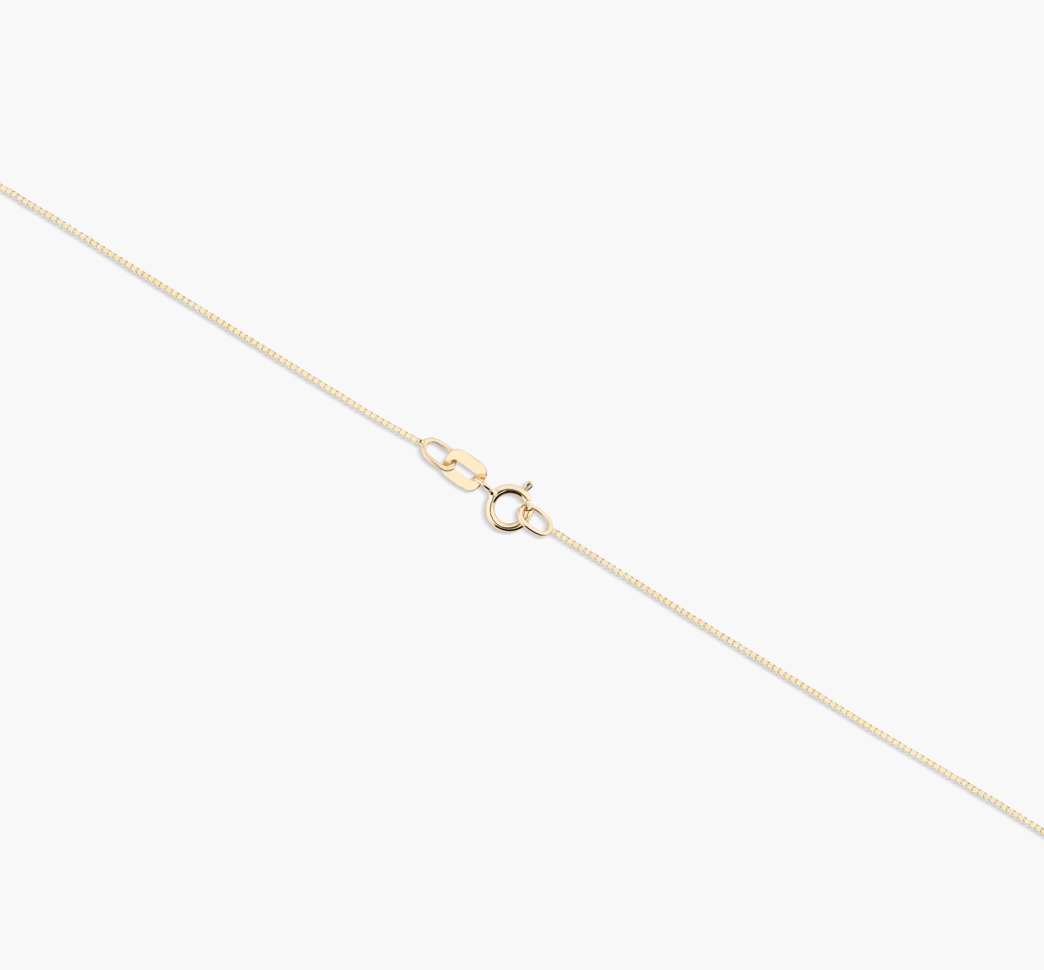 Collar corazón de oro 18K 6 mm