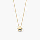 Collar estrella de oro 18K 5 mm