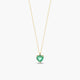 Collar corazón de oro 18K esmeralda IMMORTAL LOVE