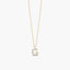 Collar de oro 18K circonitas G ABECEDARY