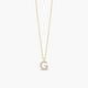 Collar de oro 18K circonitas G ABECEDARY