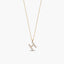 Collar oro 18K circonitas H ABECEDARY