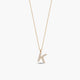 Collar oro 18K circonitas K ABECEDARY