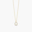 Collar de oro 18K circonitas O ABECEDARY