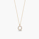 Collar oro 18K circonitas Q ABECEDARY