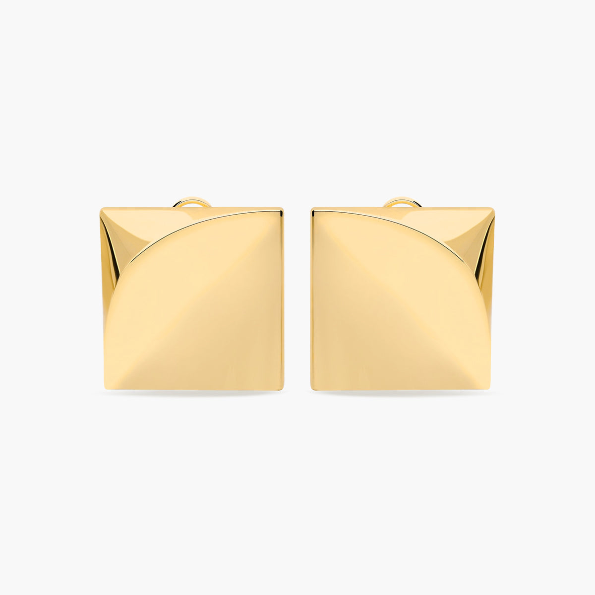Pendientes cuadrados de oro 18K 22 mm CHESS