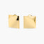 Pendientes cuadrados de oro 18K 19 mm CHESS