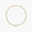 Pulsera de oro 18K amatista verde 17-19 cm
