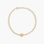 Pulsera de oro 18K citrino 17-19 cm