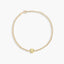 Pulsera de oro 18K cuarzo amarillo 17-19 cm