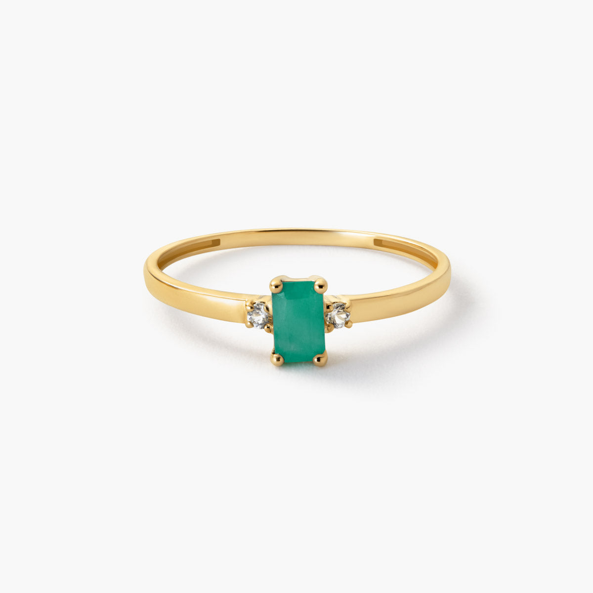 Anillo de oro 18K topacio
