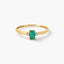 Anillo de oro 18K topacio