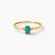Anillo de oro 18K topacio