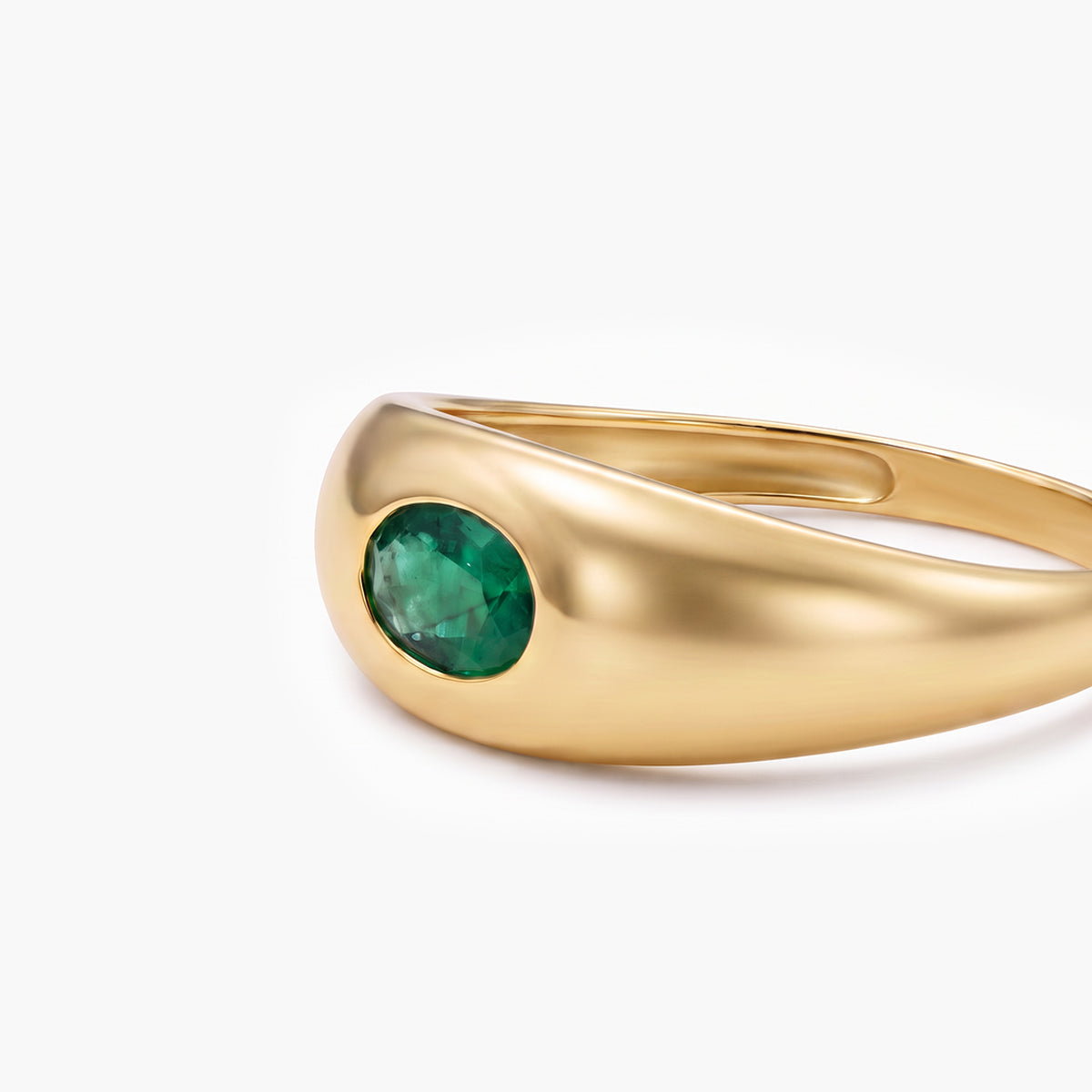 Anillo de oro 18K esmeralda