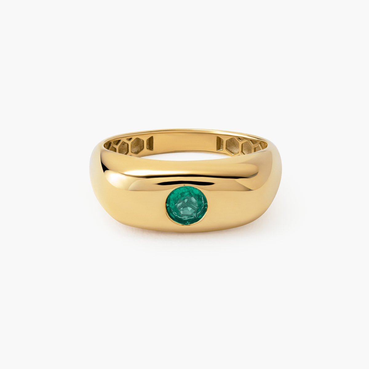 Anillo de oro 18K esmeralda