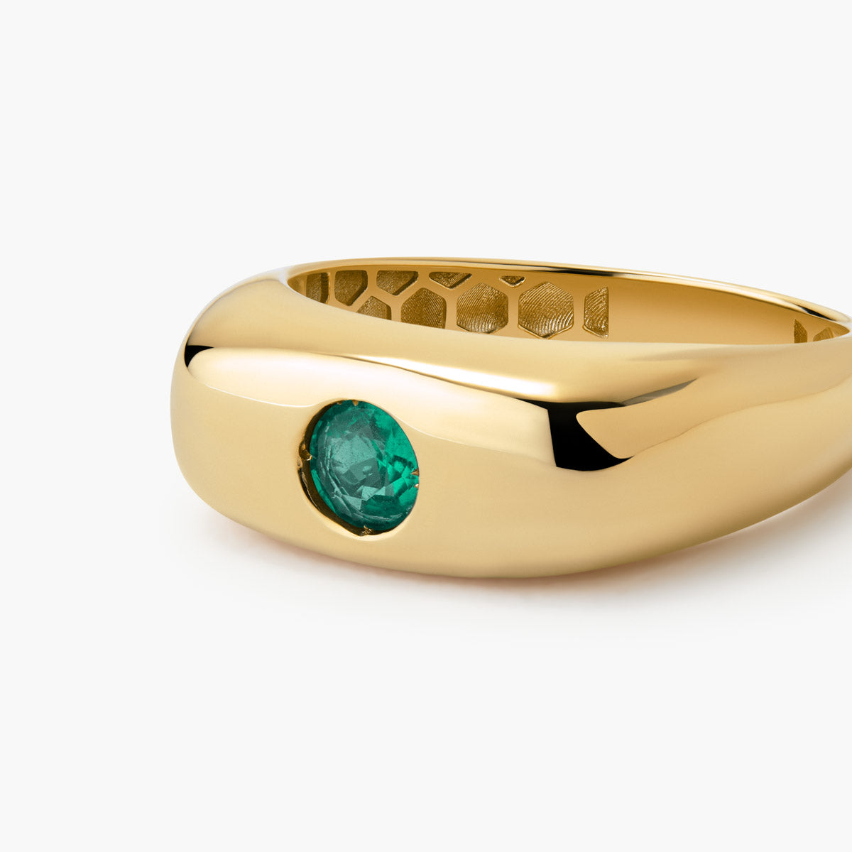 Anillo de oro 18K esmeralda