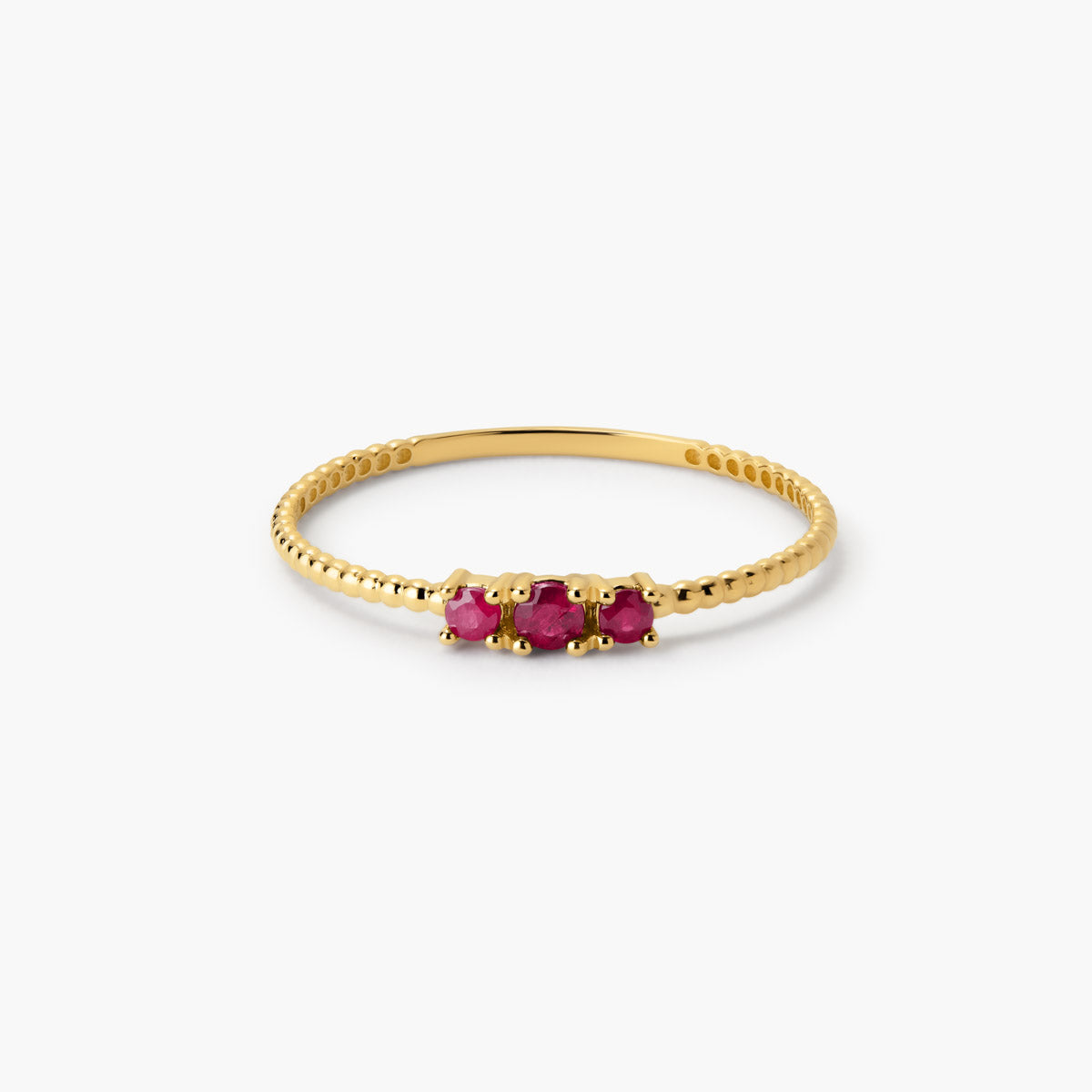 Anillo de oro 18K rubí