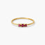Anillo de oro 18K rubí