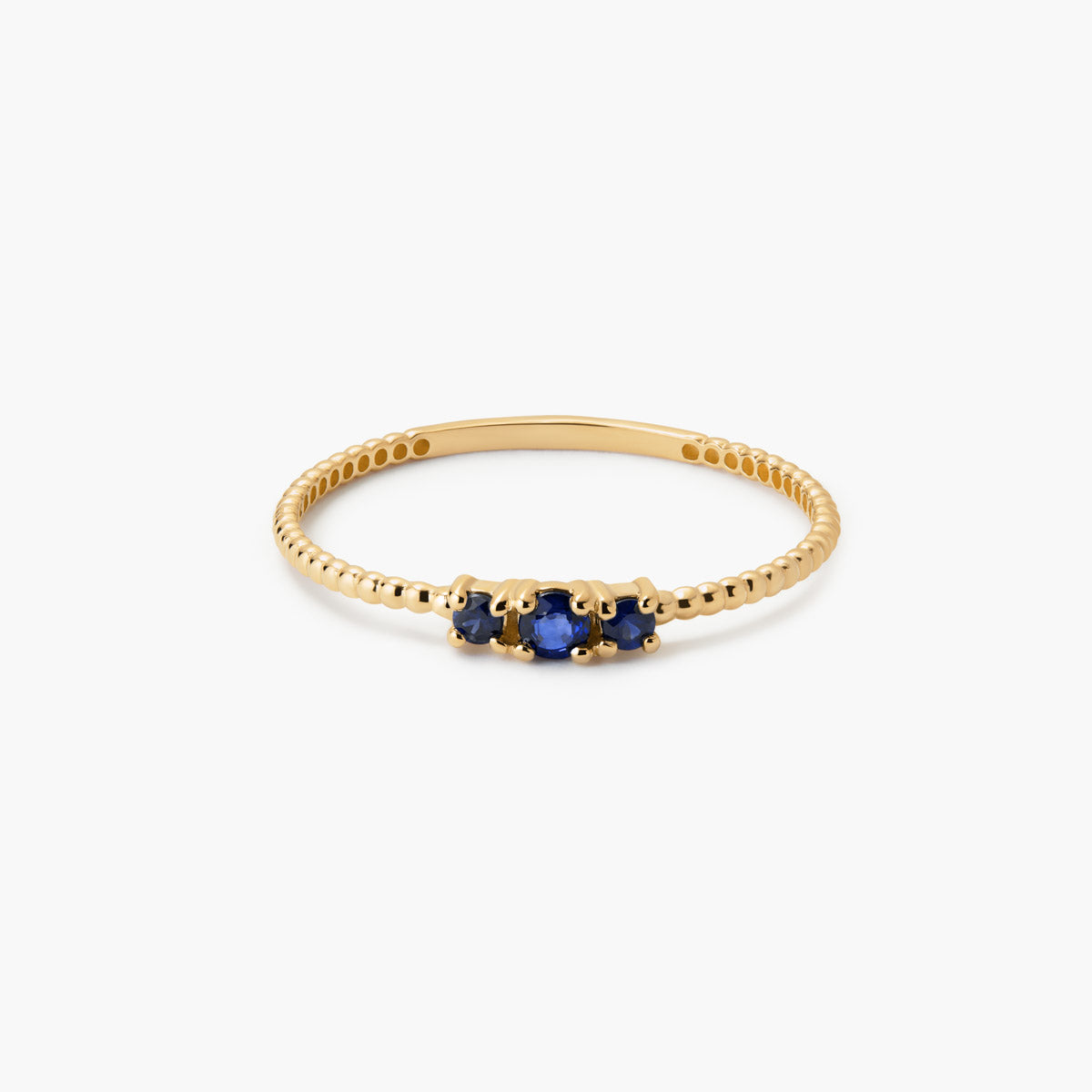 Anillo de oro 18K zafiro
