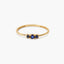 Anillo de oro 18K zafiro