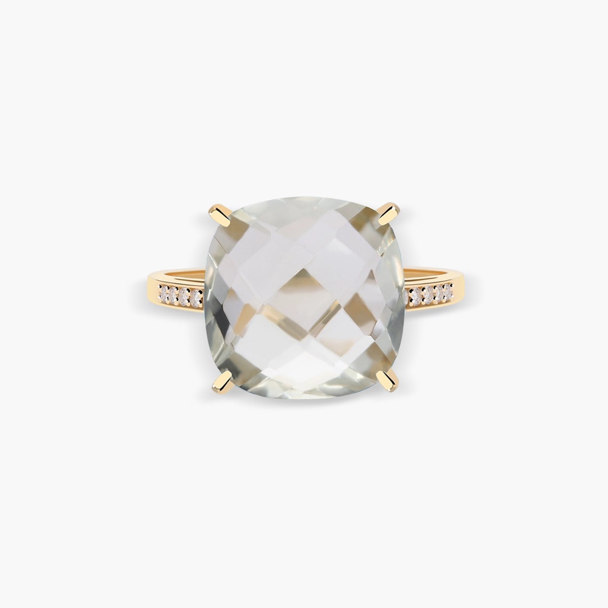 Anillo de oro 18K amatista COURT