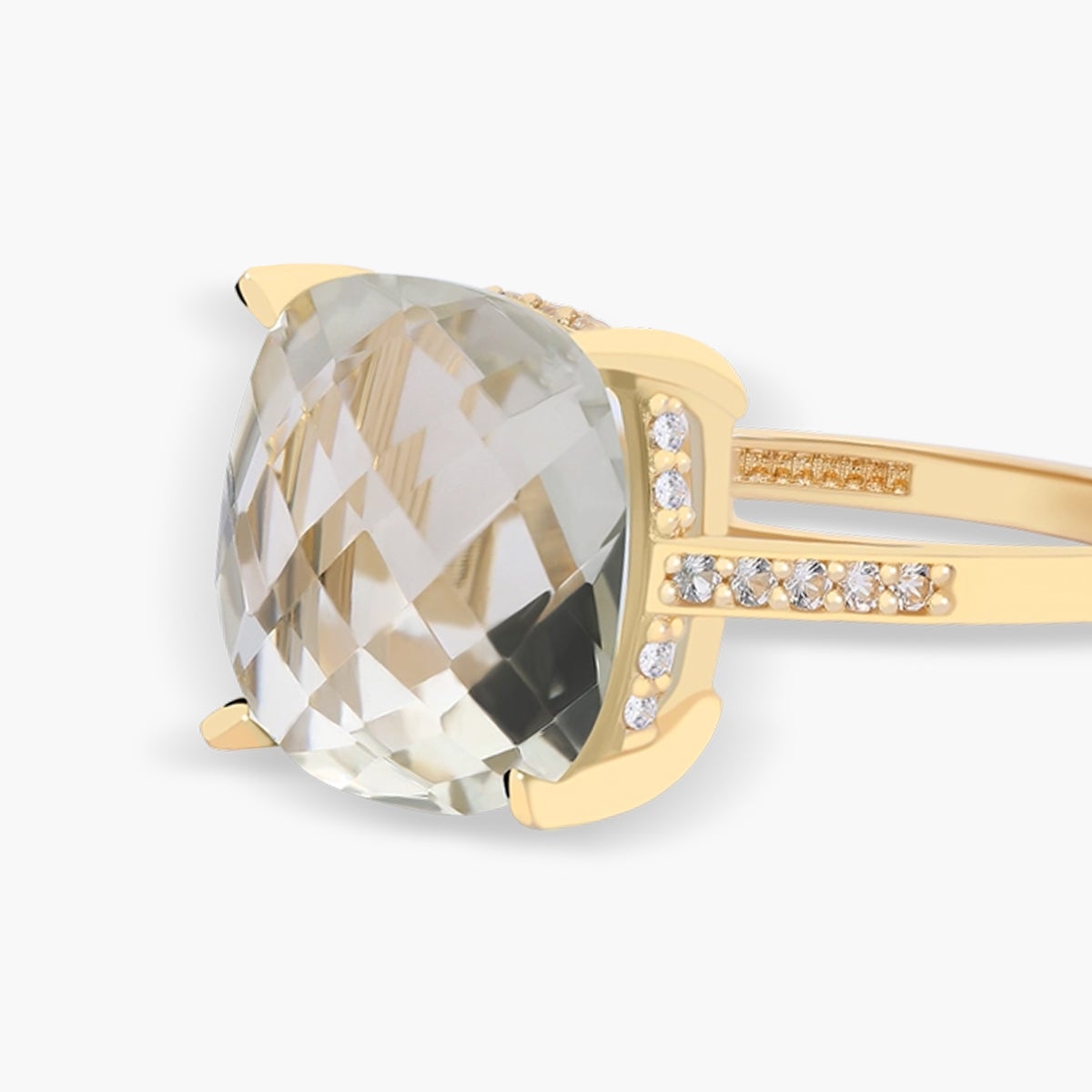 Anillo de oro 18K amatista COURT