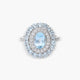 Anillo de oro blanco 18K 