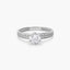 Anillo de oro blanco 18K