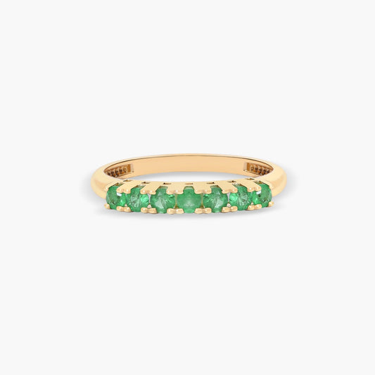 Anillo de oro 18K esmeralda