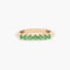 Anillo de oro 18K esmeralda
