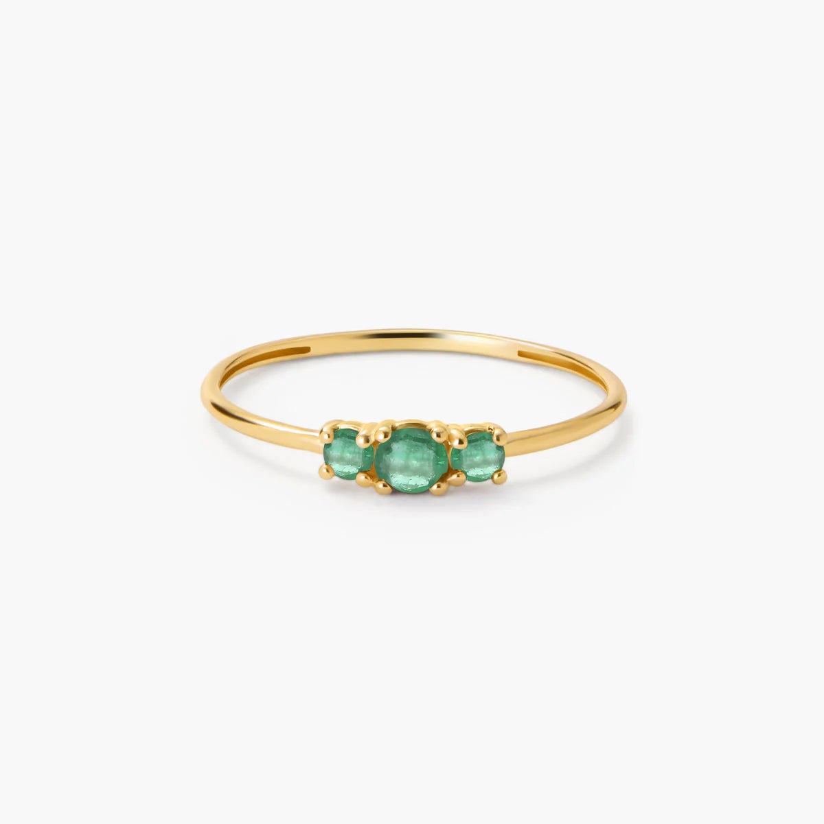 Anillo de oro 18K esmeralda