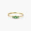 Anillo de oro 18K esmeralda