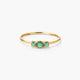 Anillo de oro 18K esmeralda