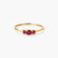 Anillo de oro 18K rubí