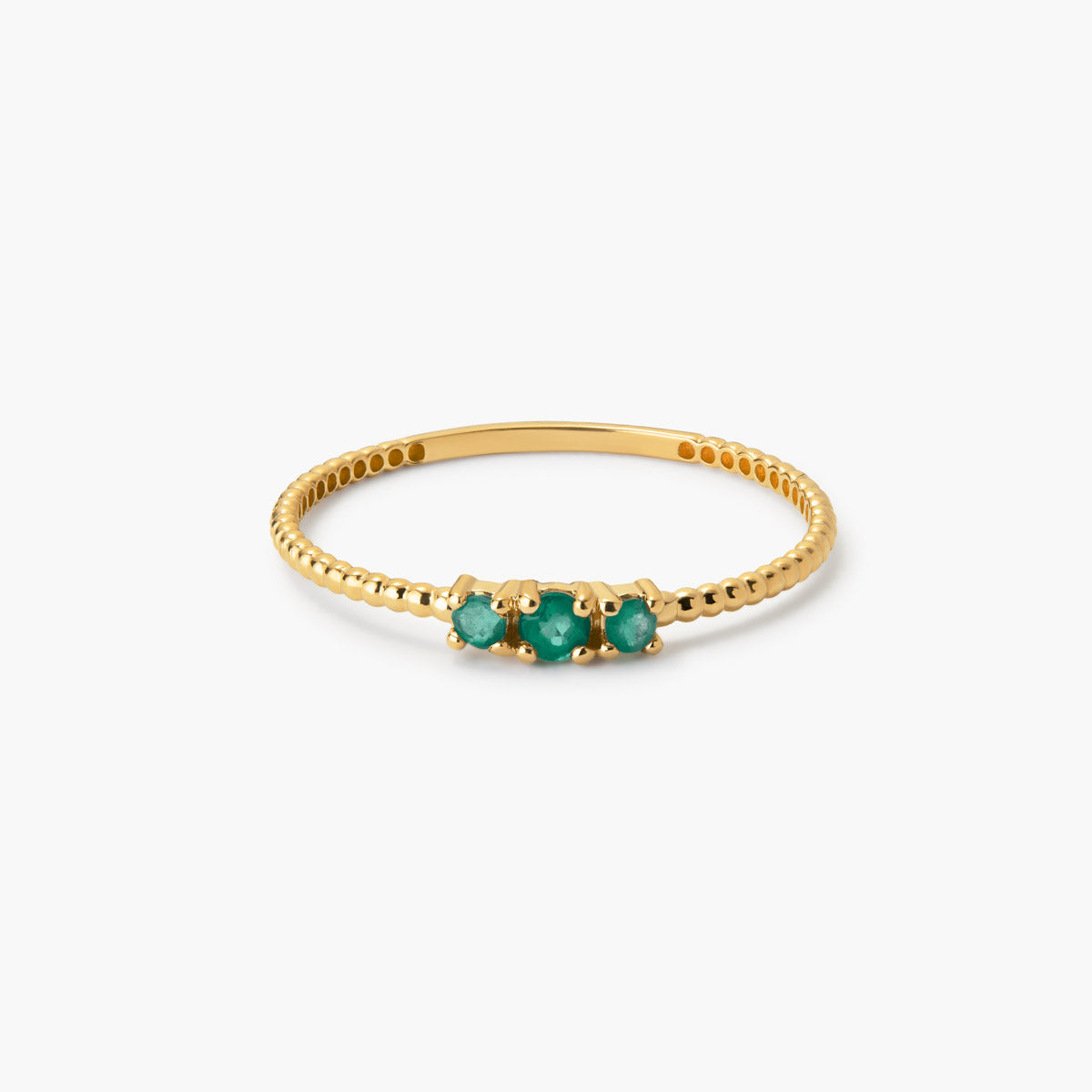 Anillo de oro 18K esmeralda