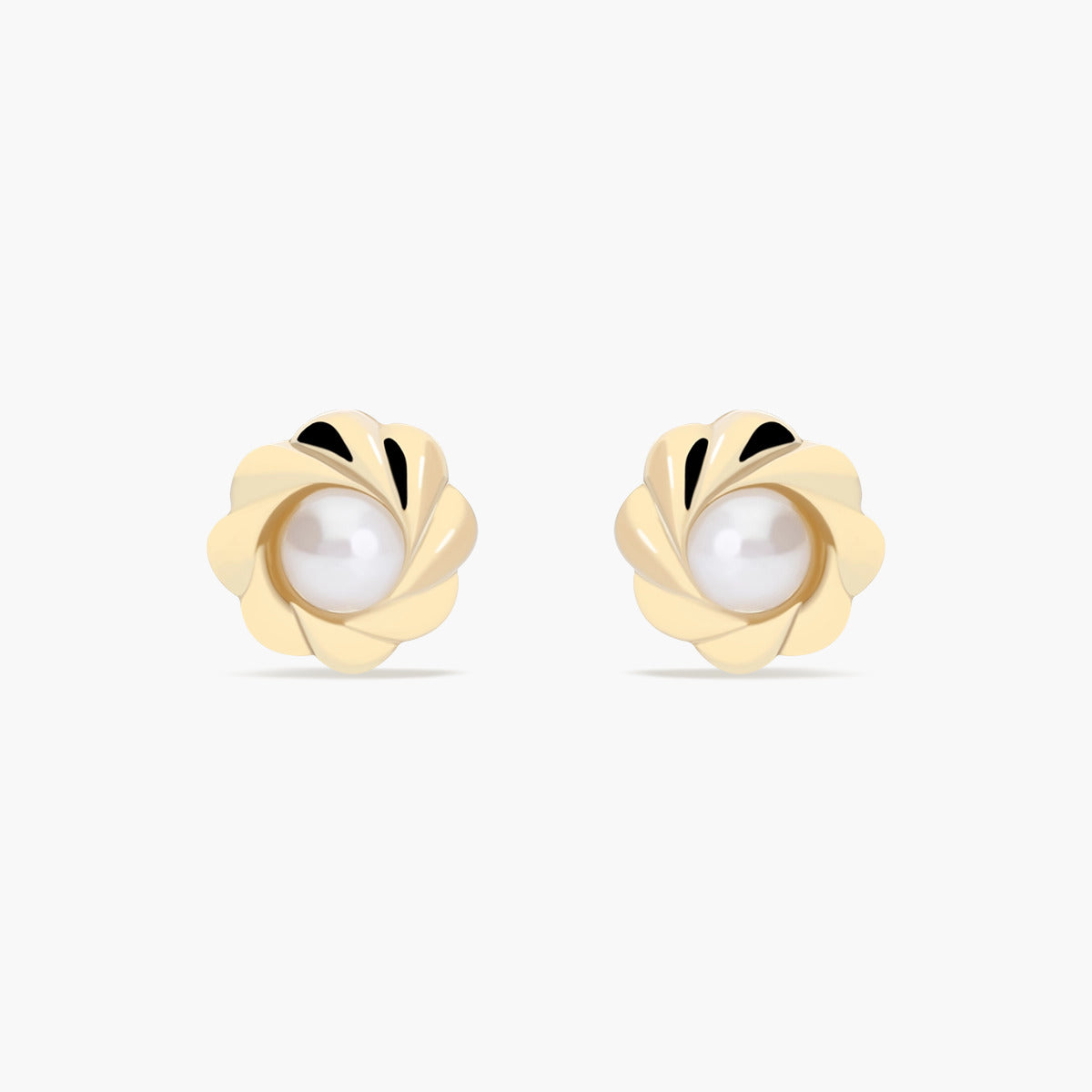 Pendientes de oro 18K con perlas 6 mm